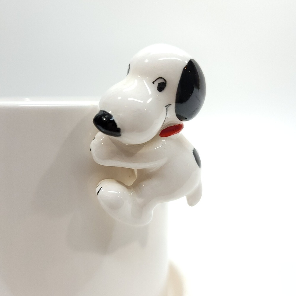 Determined Production Snoopy Mini Planter Ceramic 1958 1966 Peanuts Schulz VTG